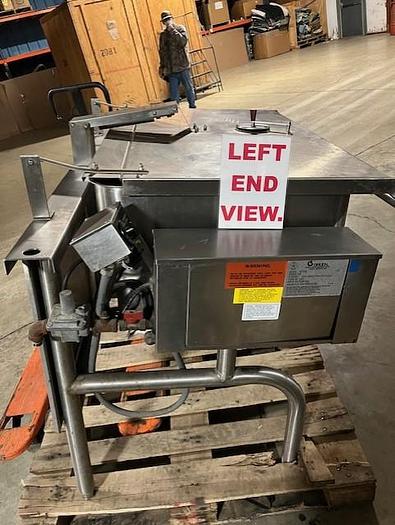 Used GROEN 40 GALLON NATURAL NAT GAS TILT TILTING SKILLET BRAISING PAN #HFP/2E (#931)