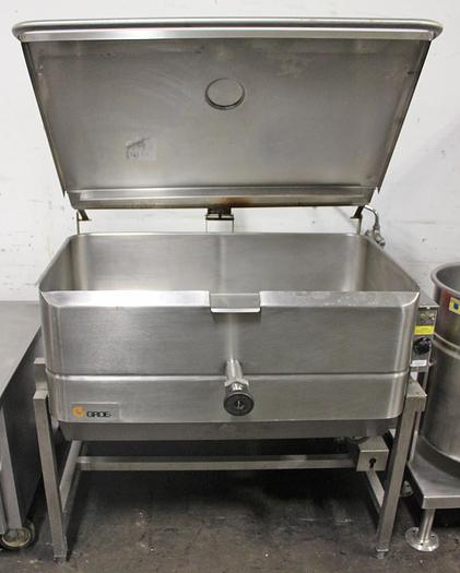 Used GROEN NHFP-4, 40 GAL AUTO TILTING BRAISING PAN SKILLET, NAT. GAS, 2" TDO (#1007)