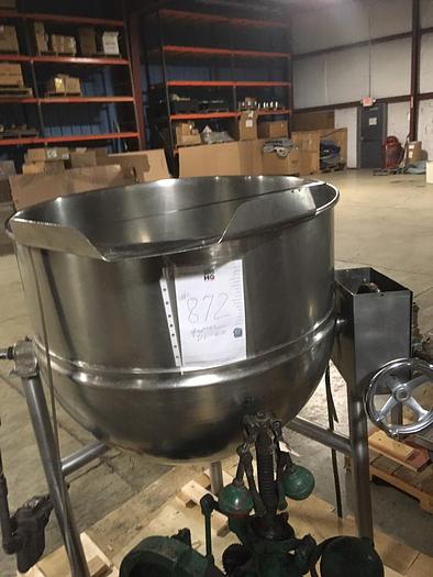 Used GROEN DL-60, 60 GAL. "DIRECT" TILTING STEAM KETTLE