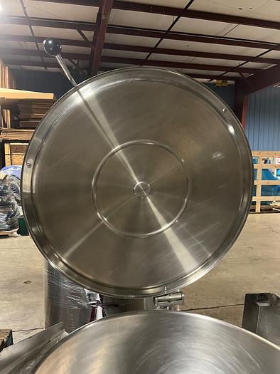 Used CLEVELAND #CHS40ETSH 40 GAL. SPRING ASSIST E-Z LIFT STAINLESS STEEL COVER-ONLY (#1005).