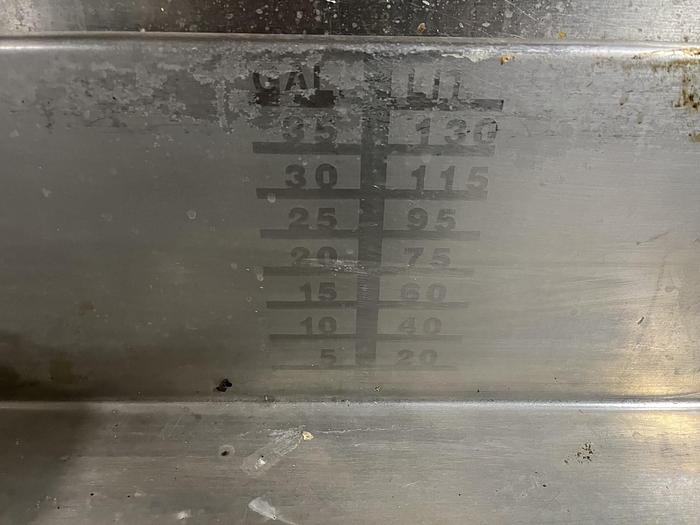 Used CLEVELAND RANGE 40 GAL. AUTOMATIC BRAISING PAN TILTING SKILLET NAT. GAS (#898), (#899).