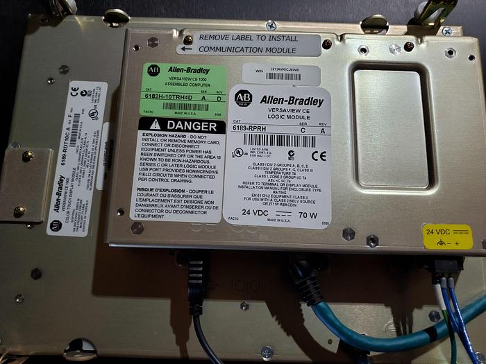 Used ALLEN BRADLEY VERSAVIEW CE 1000H PANELVIEW 6182H-10TRH4D