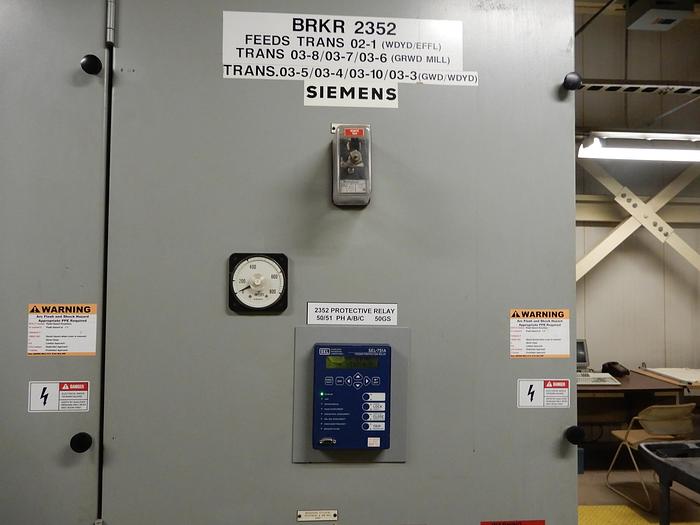 Used 13,800 V SIEMENS SWITHGEAR