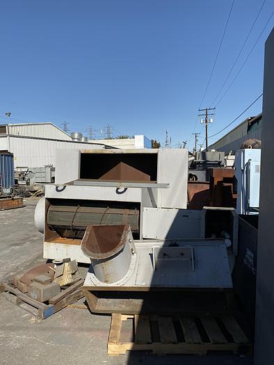 Used 1999 WHEELABRATOR 2 WHEEL SPINNER HANGER SHOT BLAST MACHINE