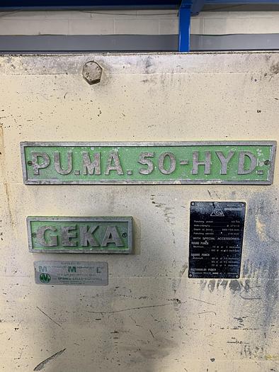 Used GEKA PUMA 50 ton. 750mm throat punch