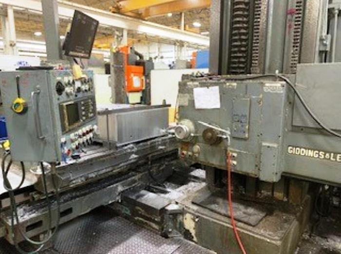 Used 6" Giddings & Lewis CNC Horizontal Boring Mill, Model 70H-6T, Table 60" X 98", X=80", Y=60", 1120 rpm, 30 hp