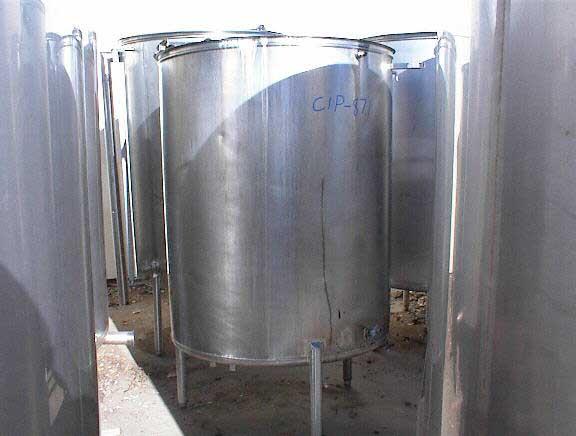 Usado 100 GALLON CIP TANK WITH INTERNAL JETS AND STEAM SPARGE