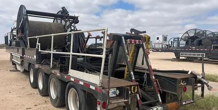 Used 2011 COILED TUBING REEL TRAILER, NOV HYDRARIG
