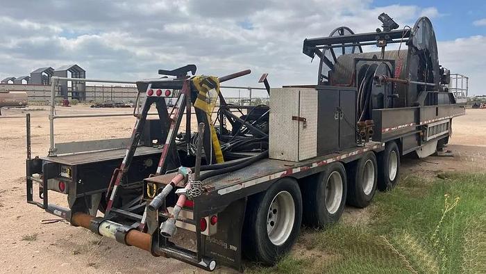 Used 2011 COILED TUBING REEL TRAILER, NOV HYDRARIG