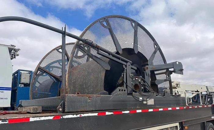 Used 2010 COILED TUBING REEL TRAILER, NOV HYDRARIG