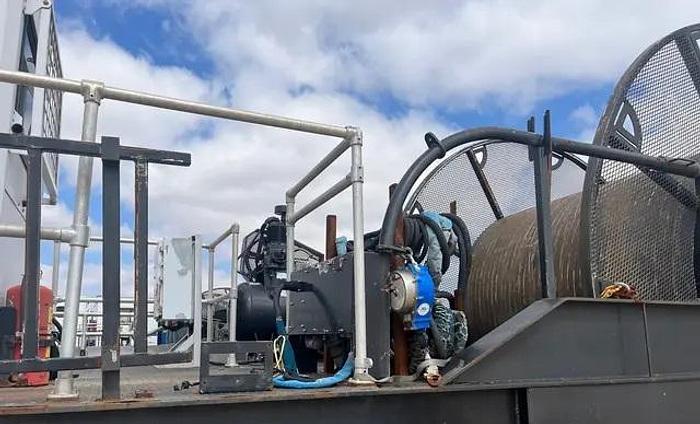 Used 2011 COILED TUBING REEL TRAILER, NOV HYDRARIG