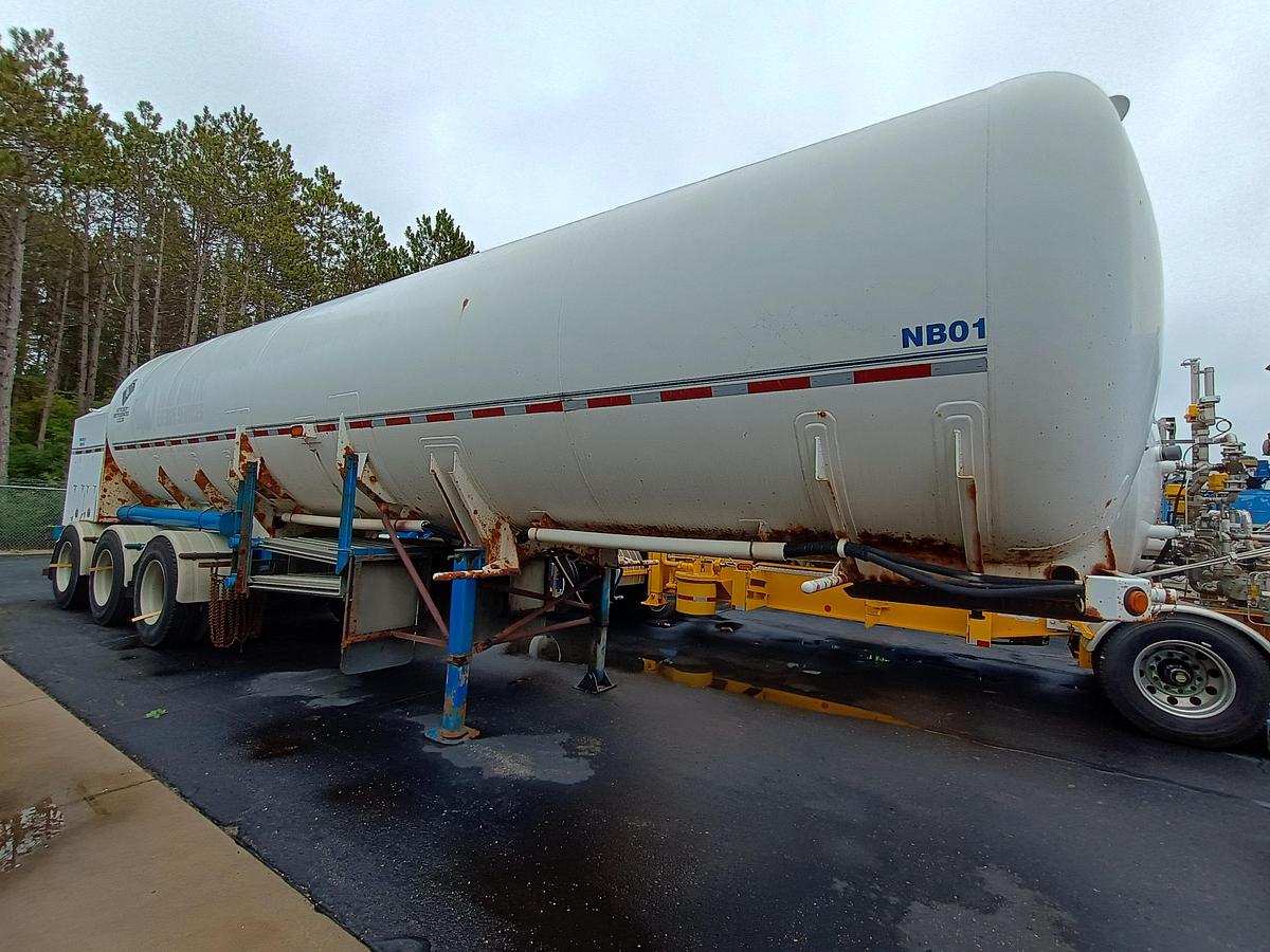 Used 2004 9,600gal Nitrogen Tanker, WESSINGTON CRYOGENICS