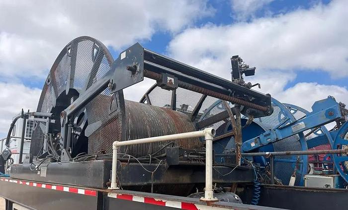 Used 2010 COILED TUBING REEL TRAILER, NOV HYDRARIG