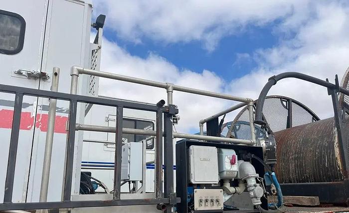 Used 2010 COILED TUBING REEL TRAILER, NOV HYDRARIG