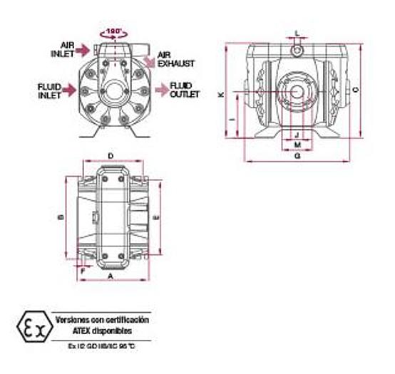POMPA PNEUMATICA SAMOA DF250