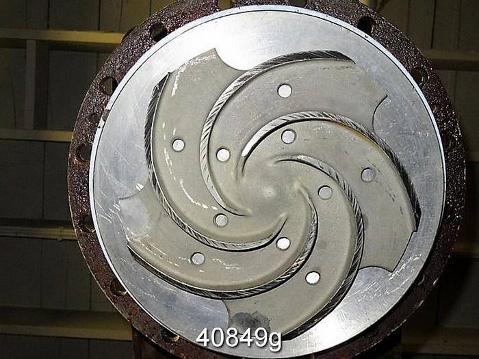 Used Goulds 3196 2x3x13 Pump, Titanium Casing, 5-Vane, 11" SS Impeller #40849