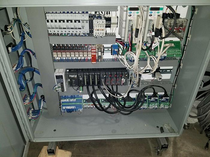 Used PLC controlled linear movement for stock reel feed system stamping press side