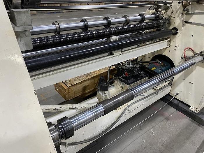 Used 62" WIDE DUSENBERY MODEL 685 DUPLEX SLITTER REWINDER