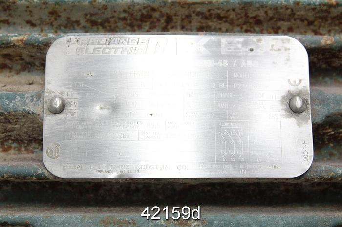 Used Reliance P21G0420K A/C Motor, 7.5 Hp, 1760 Rpm, 230/460 Volts #42159