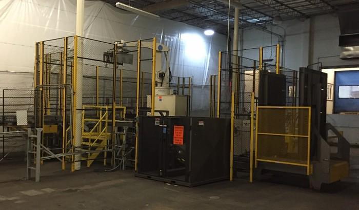 Used Palletizer, Columbia Okura, Mdl A1600, Robotic, 4 Axes #A740604