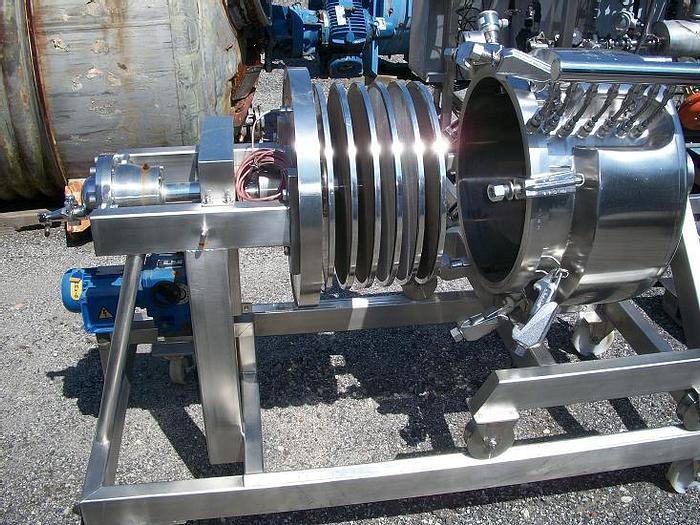 Used Unused diesel GMBH approx 30 sq ft rotating leaf jacketed pressure vacuum filter