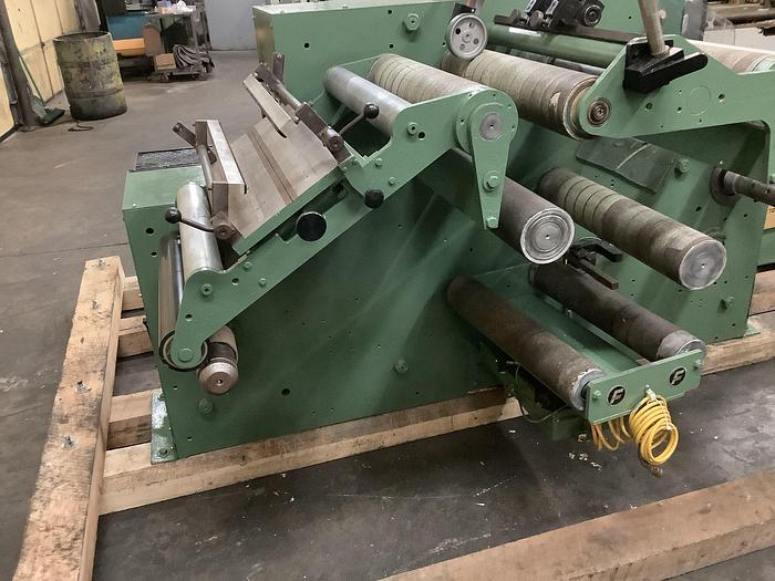 Used 20" STANFORD MODEL 152 HD REVERSIBLE DOCTOR MACHINE SHEAR SLITTING ALLEN BRADLEY DRIVE - PENDING