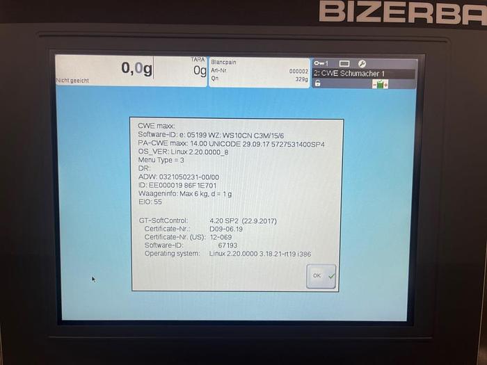 Gebraucht BIZERBA CWEmaxx 3000/6000