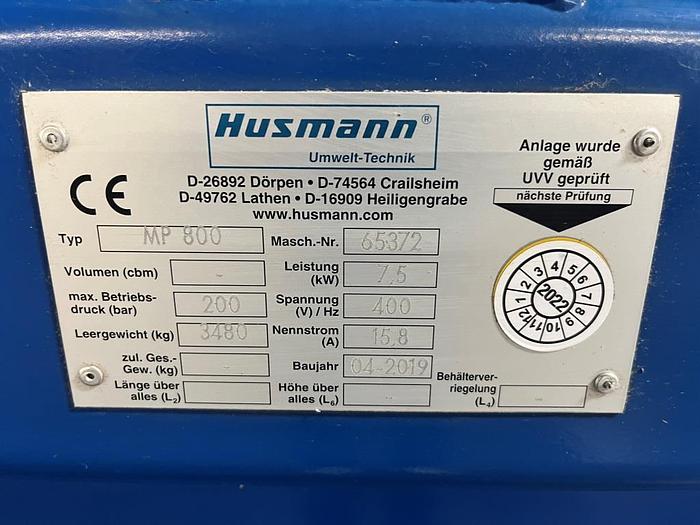 Used 2019 HUSMANN MP 800