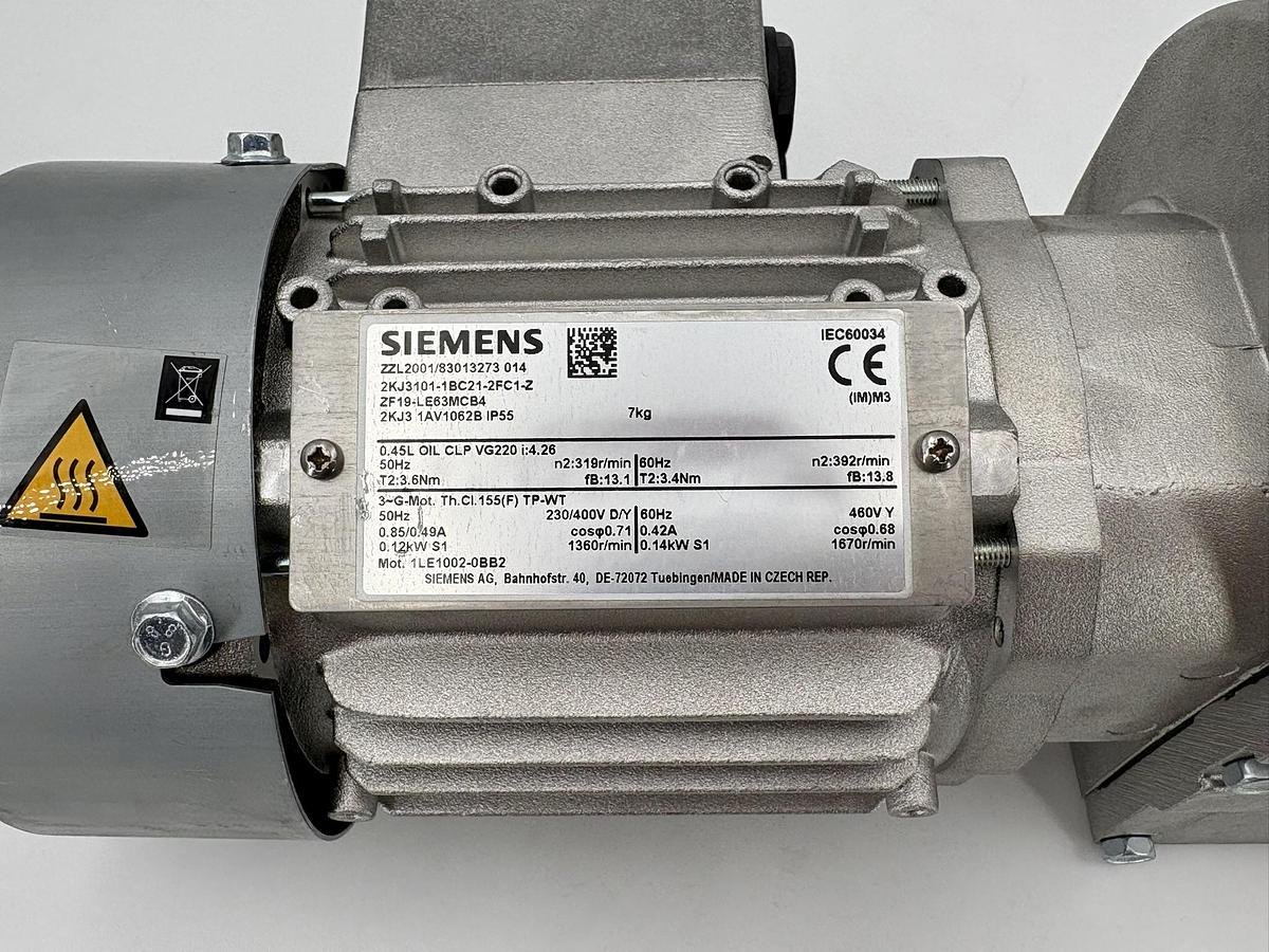 Gebraucht SIEMENS Getriebemotor 00089102