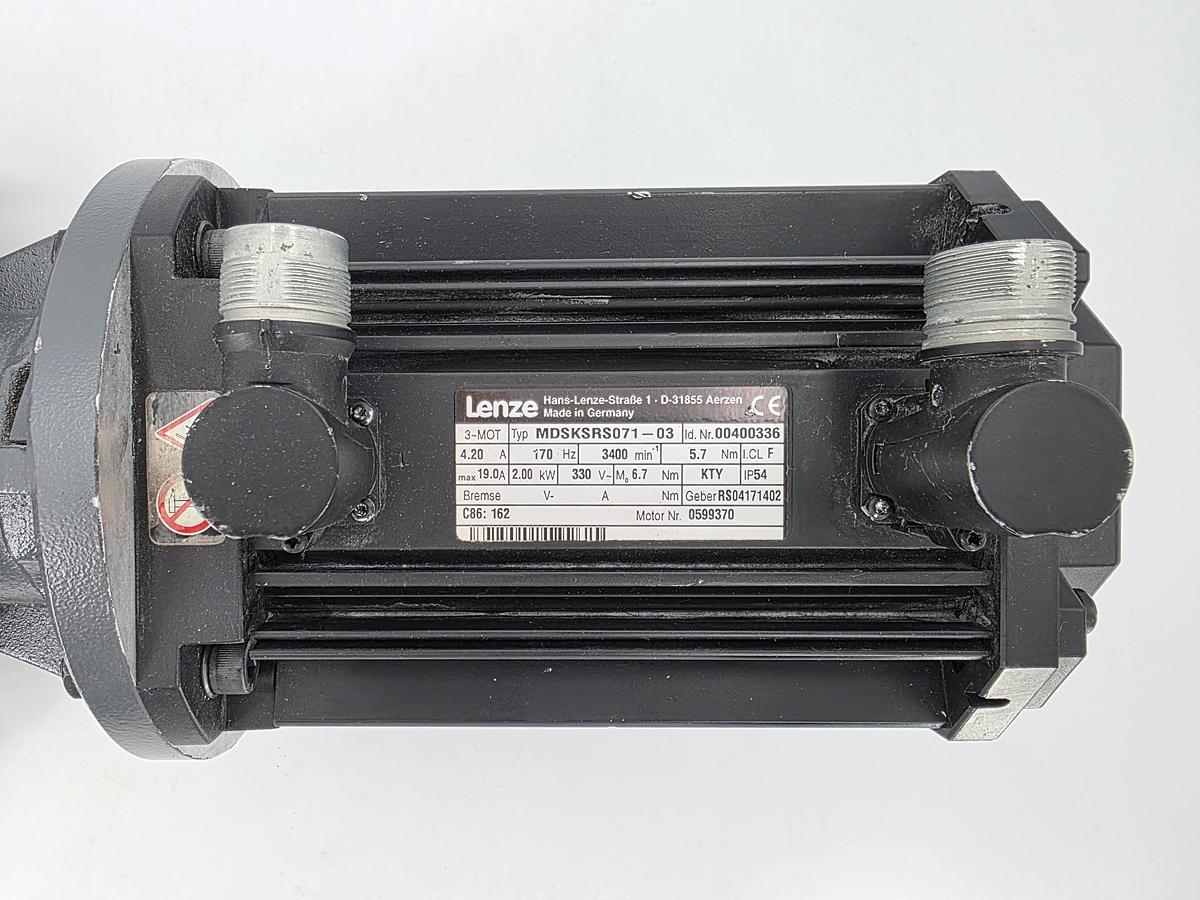 Gebraucht LENZE MDSKSRS071-03 Sevomotor 00400336