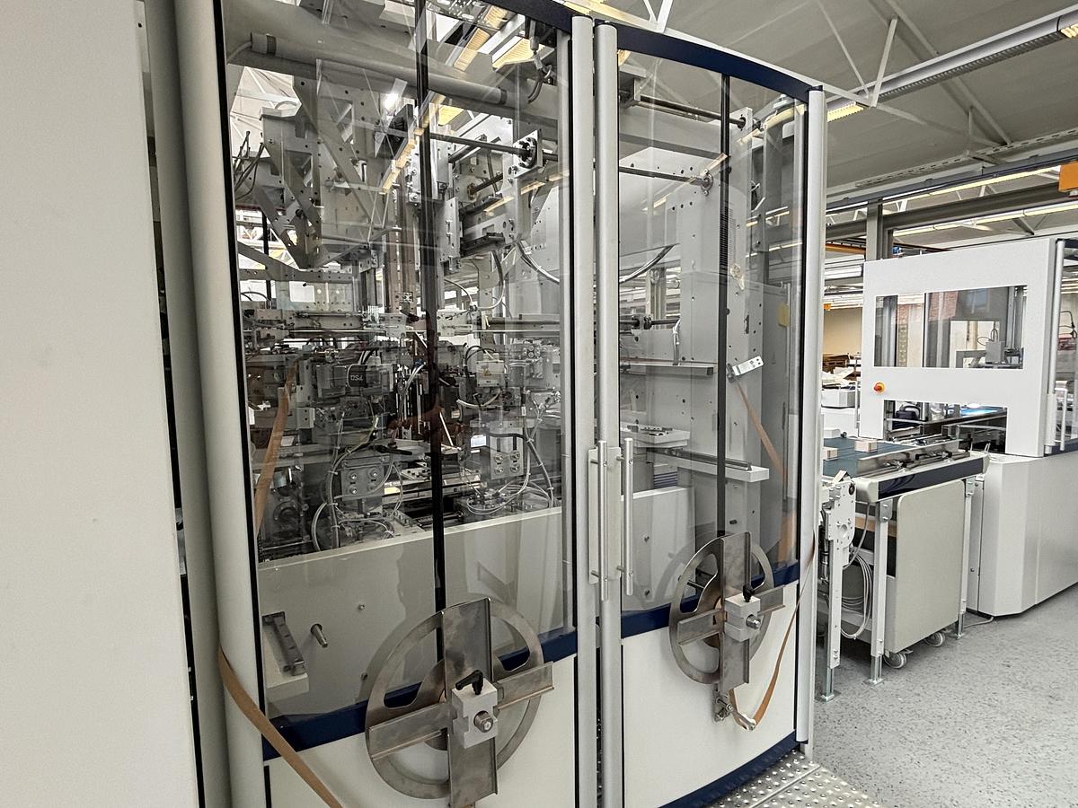 Gebraucht KOLBUS BOX LINE WRAPPER BLW 200 + KOLBUS BOX LINE TAPER BLT 200
