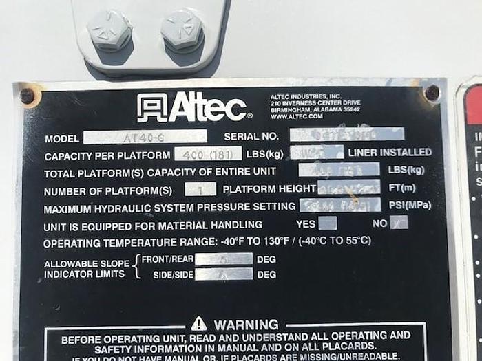 Used 2011 Ford F550 Altec AT40G 45ft Bucket Truck - C19905