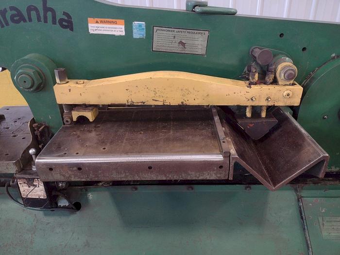 Used 90 TON PIRANHA MODEL #P90 HYDRAULIC IRONWORKER (USED)