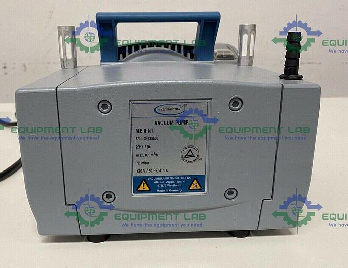 Used Vacuubrand ME 8 NT Diaphragm Vacuum Pump 120V