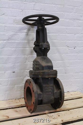 Used Mueller 6" Outside Stem And Yoke Hand Operated Knife Gate Valve #28721