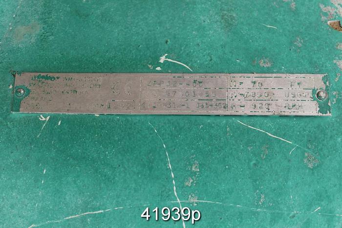 Used Sulzer ZPP32-400 Split Case Pump, SS Casing, 7-Vane 18.25" Impeller #41939