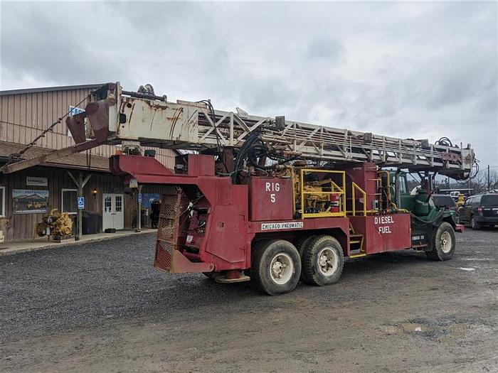 Used 1977 Chicago Pneumatic 7000 Top Head Drive Rotary Drill Rig