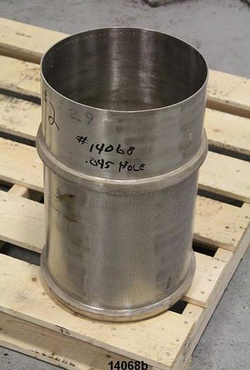 Used Bird 100 Pressure Screen Basket, .045" Perf. Contoured, Wst136502000Gnc #14068