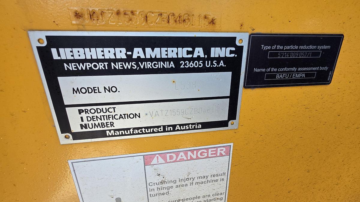 Used 2018 Liebherr L538