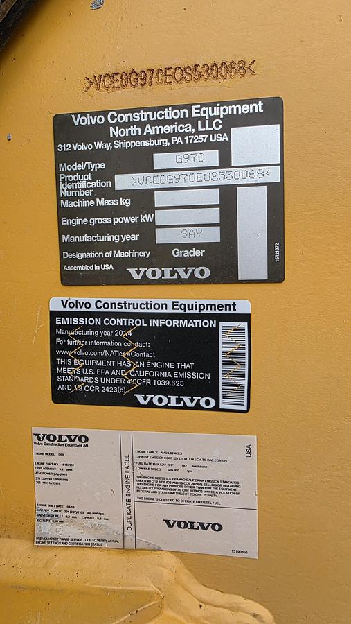 Used 2014 Volvo G970