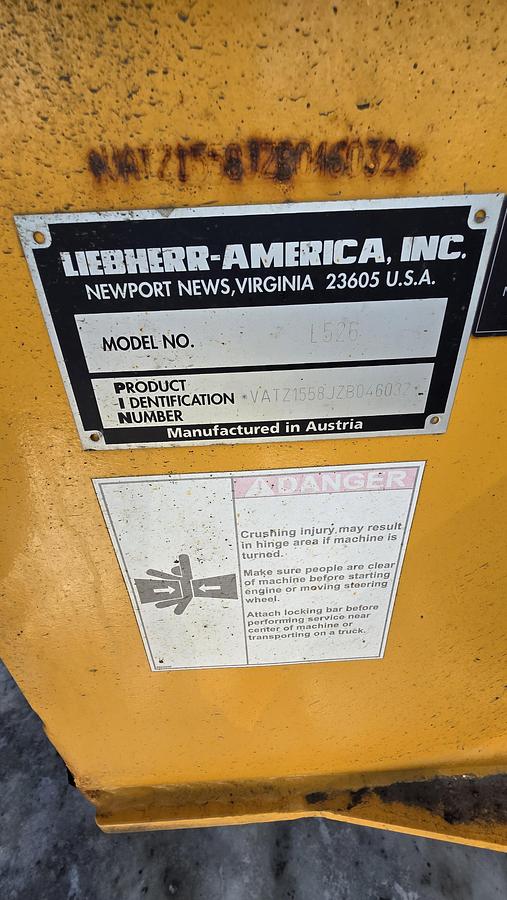 Used 2018 Liebherr L526