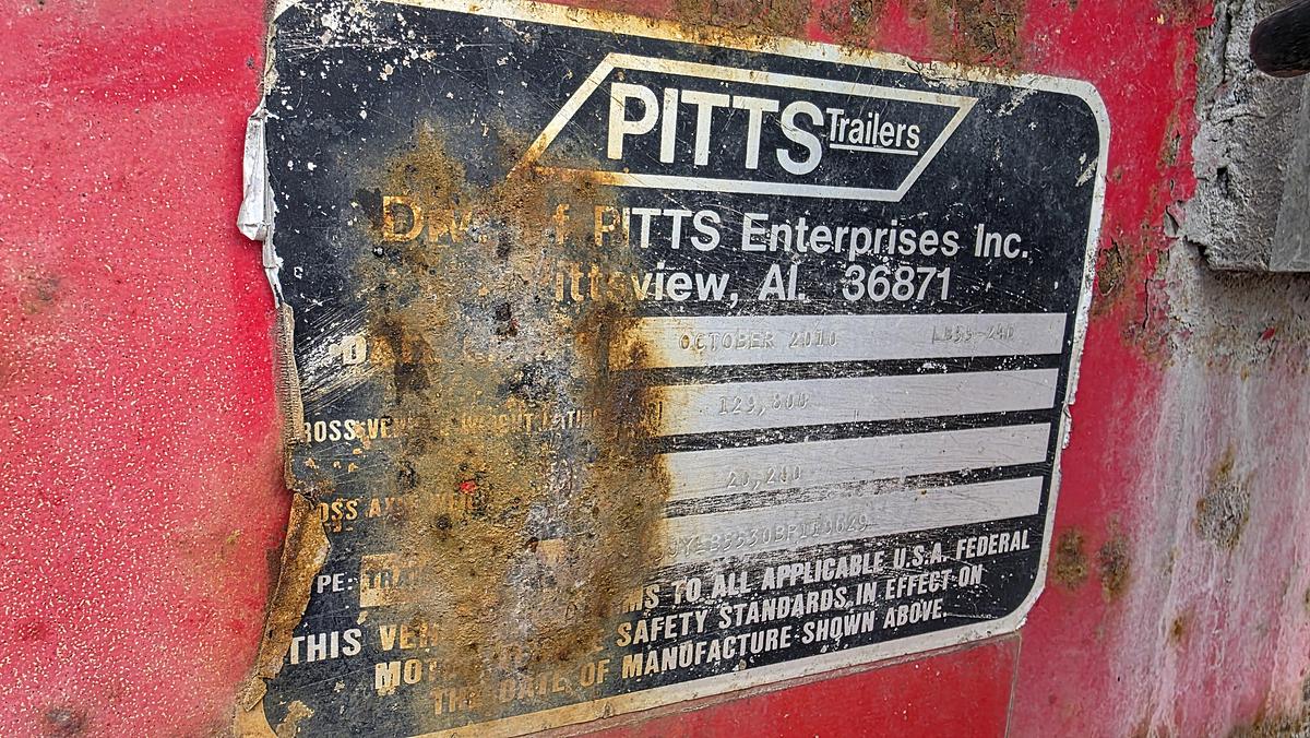 Used 2011 Pitts 24 Feet / 3 axles Lowboy