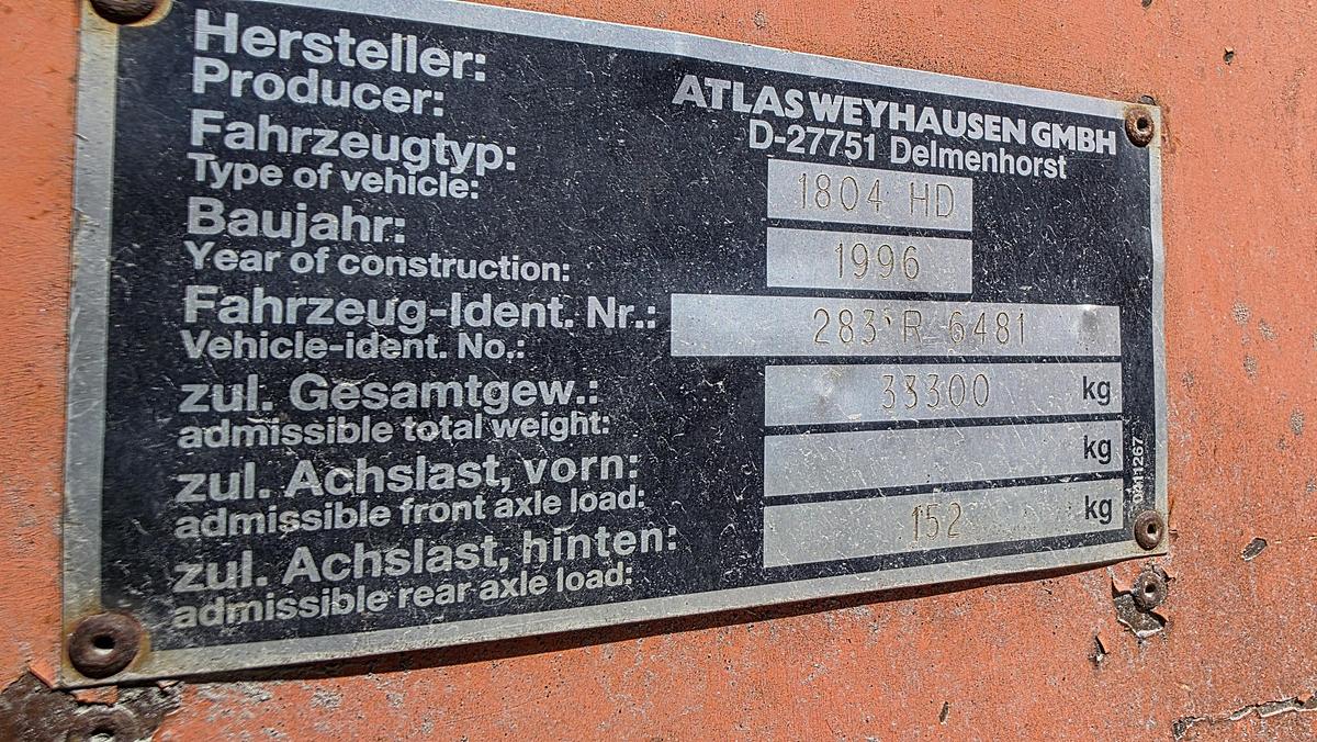 Used 1996 Atlas 1804 HD