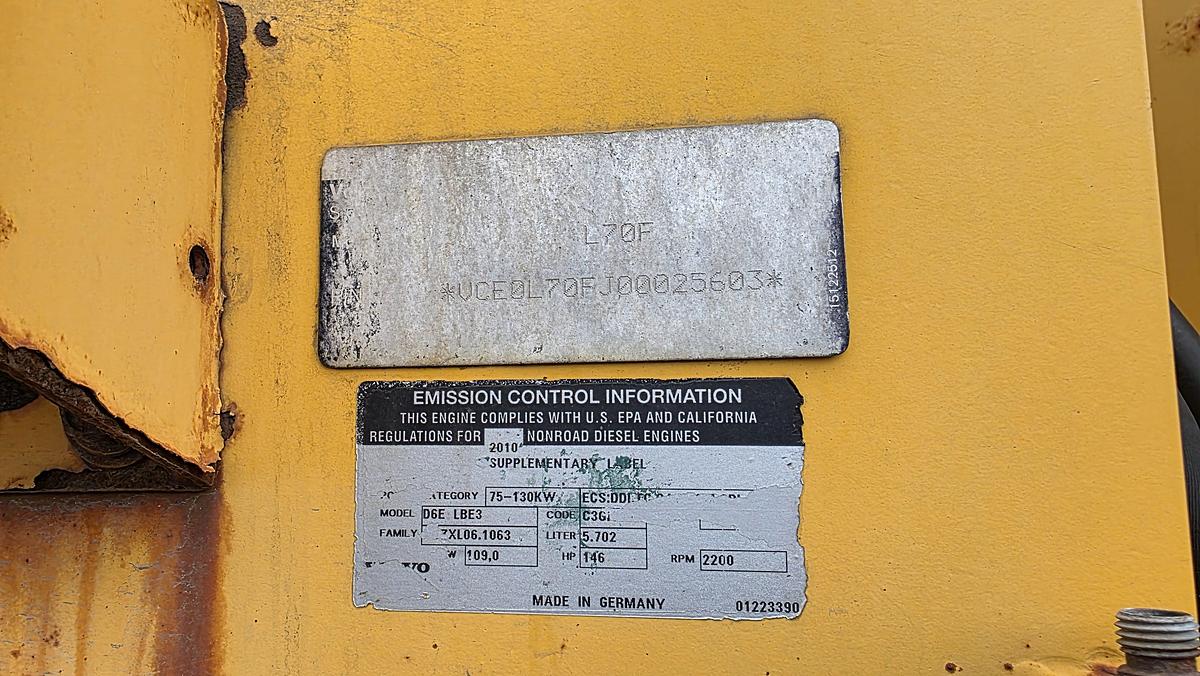 Used 2010 Volvo L70F