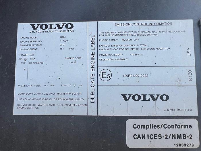 Used 2022 Volvo EC750EL