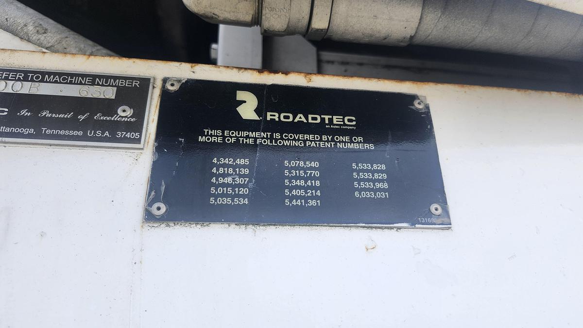 Used 2002 Roadtec SB2500B