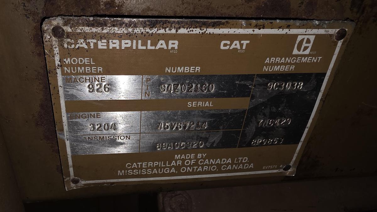 Used 1987 Caterpillar 926