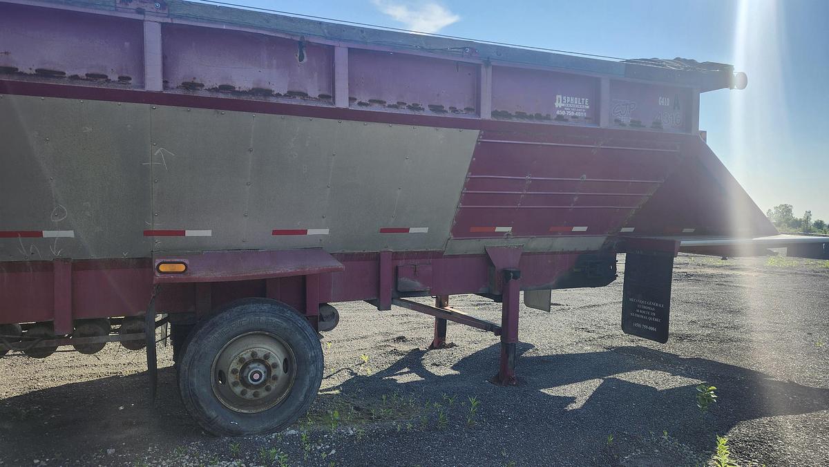 Used 1999 Red River LB439 / 4 axles strap trailer