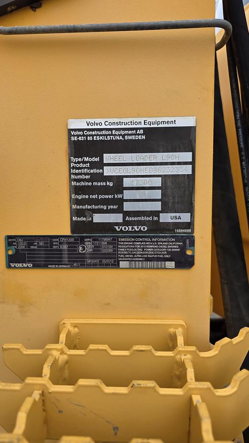 Used 2015 Volvo L90H