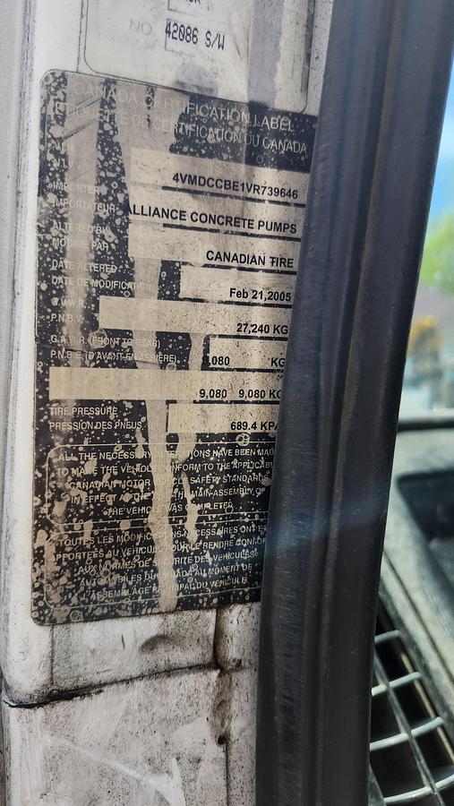 Used 1996 Putzmeister 28m on 2001 Volvo